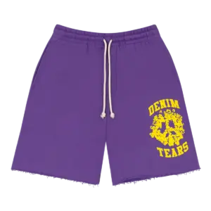 Denim University Sweat Shorts Purple