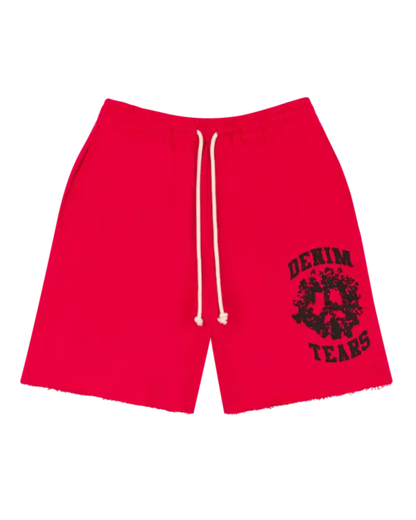 Denim University Sweat Shorts Red